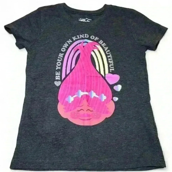 Trolls Girls T-Shirt "Be Your Own Kind of Beautiful" Size Small - Picture 1 of 3